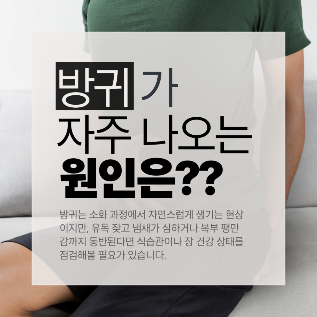 방귀 자주 나오는 이유와 유당불내증 콩류 가스 유발 음식을 정리한 [브랜드명]의 장 건강 인포그래픽 카드뉴스
